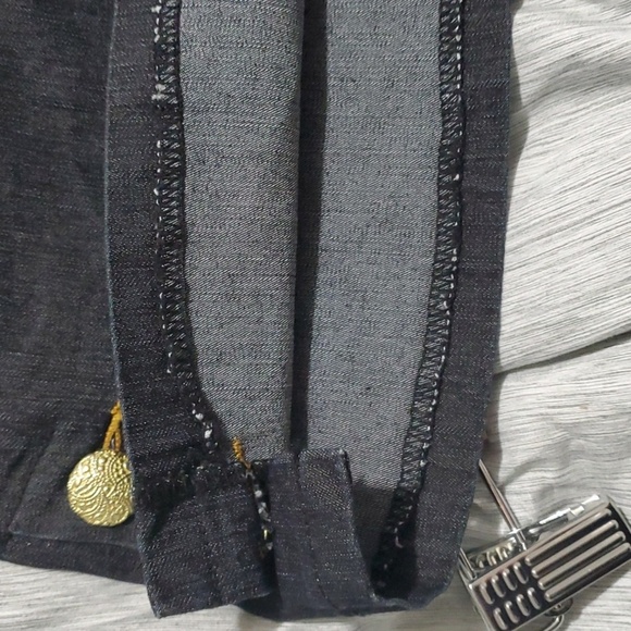 BisouBisou skirt women's size 12 black false pockets - Picture 13 of 16